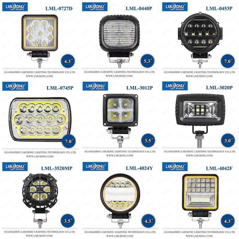 Lmusonu New 3516f 24W Square 3.5 Inch Portable LED Work Light Lamp EMC with Original Osram with Switch