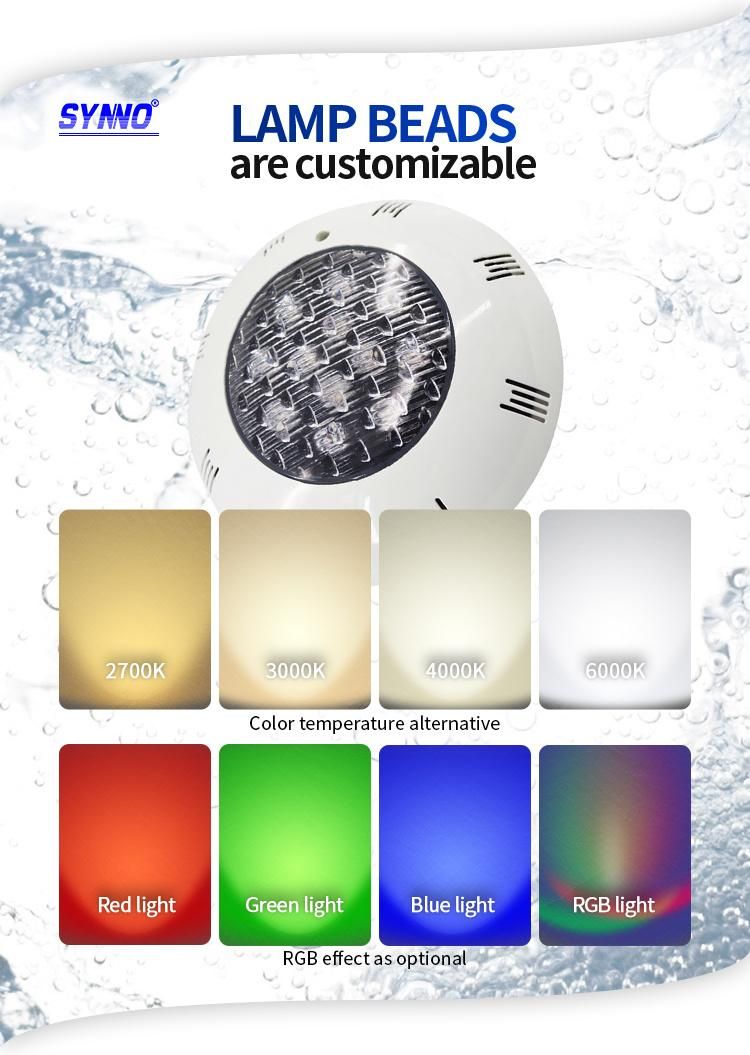 IP68 Waterproof LED Fountain Light RGB Swimming Pool Water Lighting