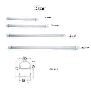 Aluminum+PC (Milky) Housing IP65 LED Tri-Proof Light Fluorescent Tube LED F&eacute; Nycs&odblac;