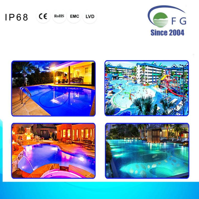 IP68 AC12V Glass PAR56 35W 207PC 2835SMD RGB Switch Controlled LED Underwater Swimming Pool Bulb