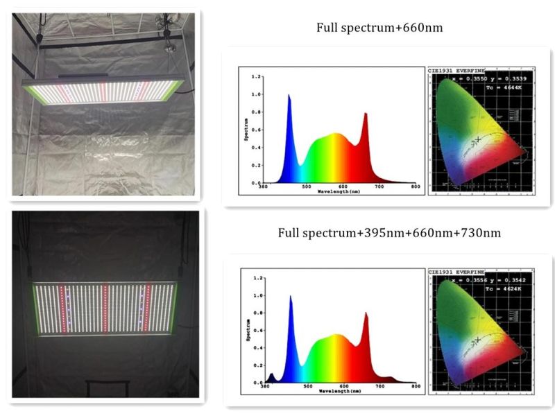 640W UV IR LED Grow Panel Light for Greenhouse Plants