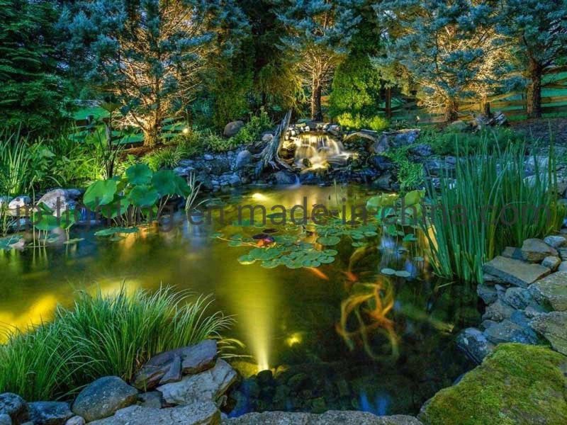 IP68 CE RoHS LED Pond Lights 12W 24VDC Submersible Lamp Underwater Aquarium Spotlight Landscape Lamp for Lawn Pool Fish Fountain