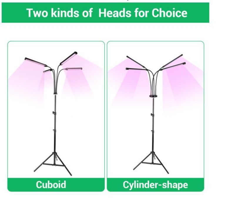 LED Grow Light with Tripod Stand Floor Grow Light for Plants Plant Cultivation and Care LED Tripod Plant Light 60W