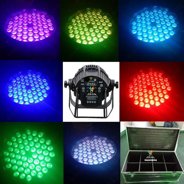 Waterproof 54X3w RGB 3in1 Outdoor LED PAR Can Light