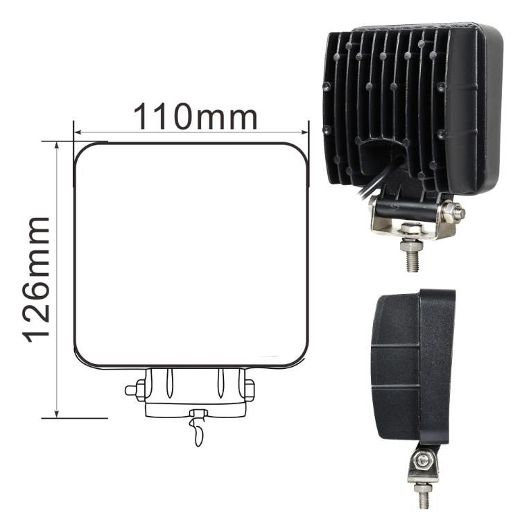42 LEDs 5 Inch Square Auto Moto Faros LED Alta Baja Round off-Road 4X4 Super Bright High Power LED Work Light Auto Lamps Faros LED Auxiliares Car LED