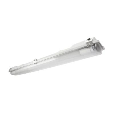 Waterproof 0.6m Batten Misture-Proof Lamp with 2 LED Tube Fixture