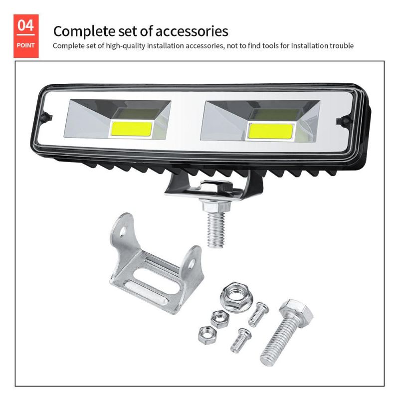 Dxz 6 Inch COB 48W Offroad Spoting Work Light Barre LED Working Lights Beams Car Accessories for Truck ATV 4X4 SUV