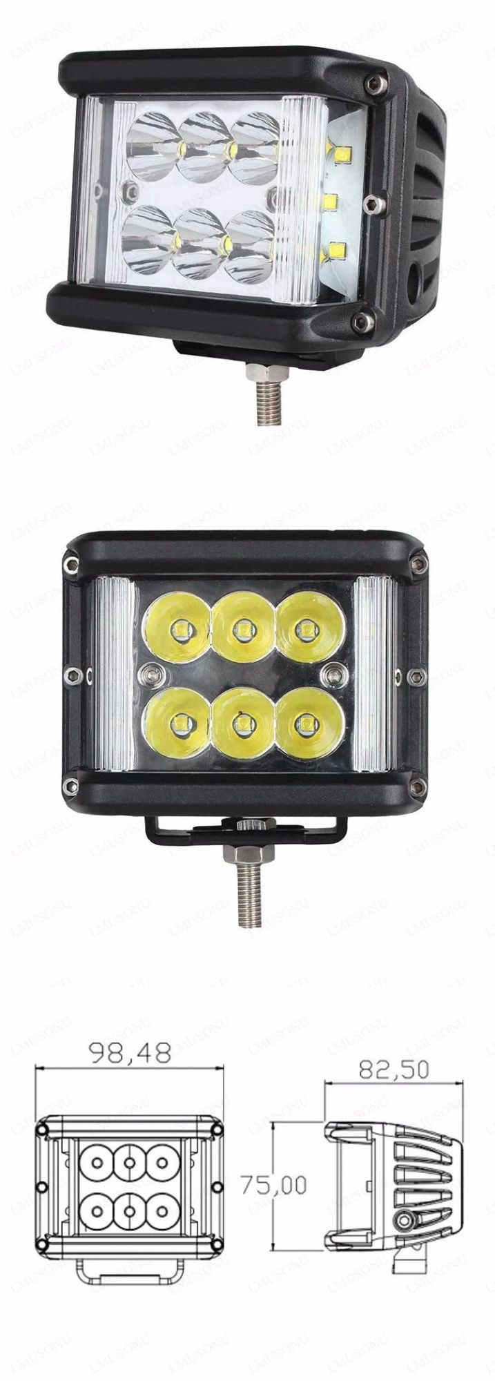 New 3.9" 60W Offroad LED Worklight CREE 12PCS*5W