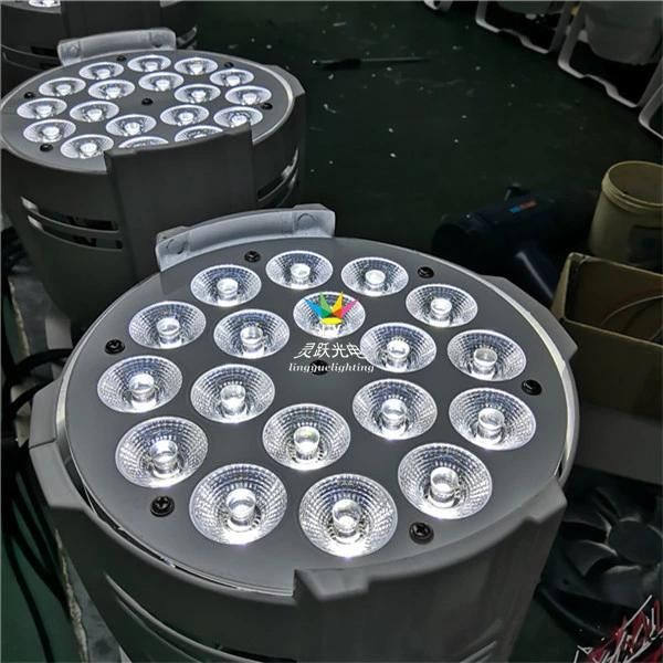 18X12W Indoor DMX RGBW Stage LED DJ Lighting PAR