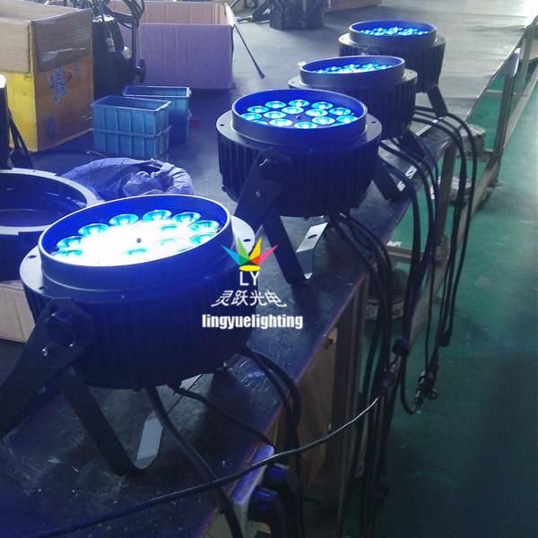 IP65 Waterproof Rgbwauv 6in1 18X18W Outdoor LED Flat PAR Can