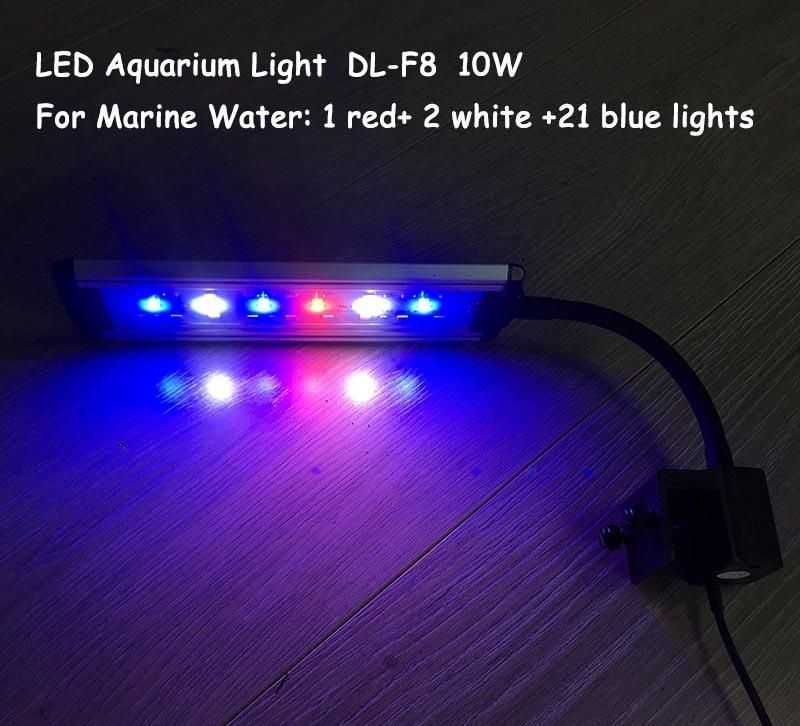 Super Slim LED Aquarium Light Plants Grow Lighting Clip-on Lamp