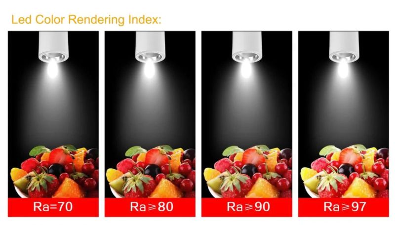 30W Track Mounted Pendant Fresh Food Light LED Fresh Light for for Vegetable Market Shopping Mall Fresh Area Supermarket