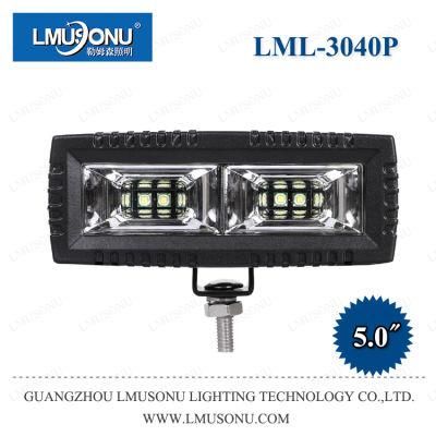 Lmusonu New 5.0 Inch 40W 3040p Auxiliary CREE LED Work Lamp 5D Side Tail Light Driving Light for Agriculture Machine Tractor Forklift