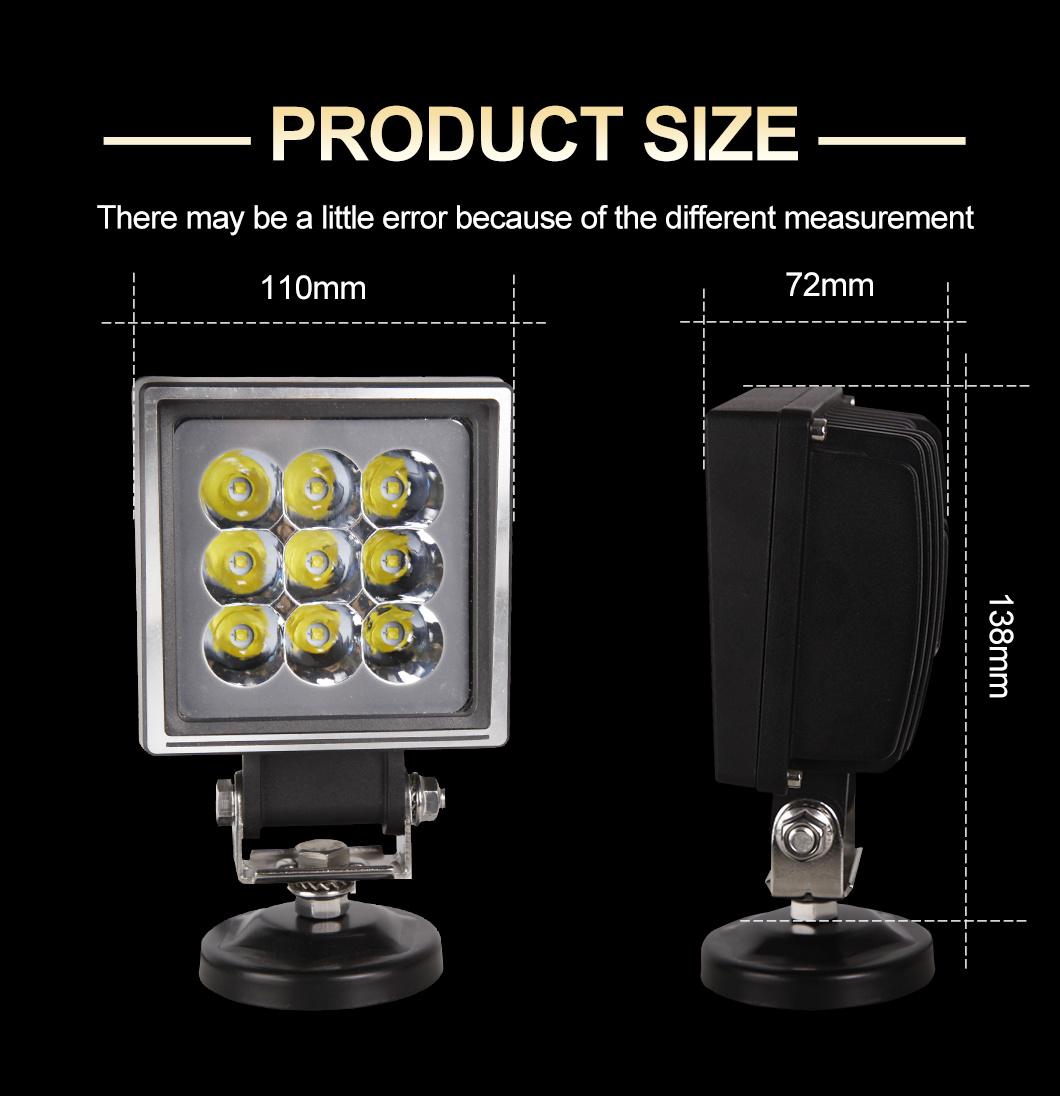 Top Selling Car Accessories 45W IP68 Waterproof Rate 4 Inch LED Work Light