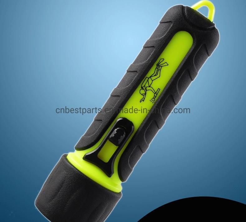 New Design Professional Underwater LED Torch Lamp Battery Powered Waterproof Camping Torch Light Scuba Emergency LED Diving Flashlight