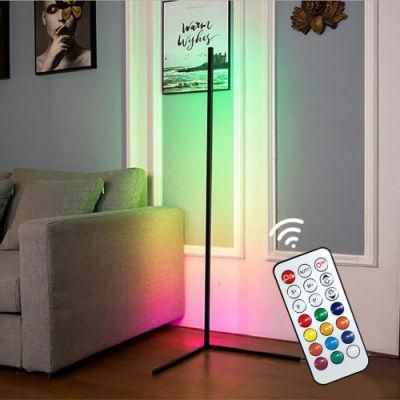 LED Colorful Tripod Tall Standing Lamp RGB Color Smart Corner LED Floor Lights