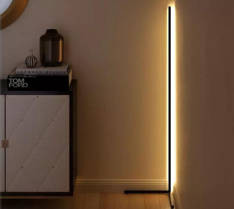 1.4m Taller Modern LED Aluminium Color Changing Corner Floor Light