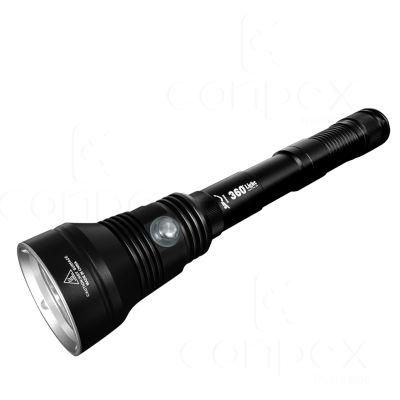 360light Brightest 6000K 80 Meter Dp70 Ipx8 Hunting Flashlight LED Torch for Diving