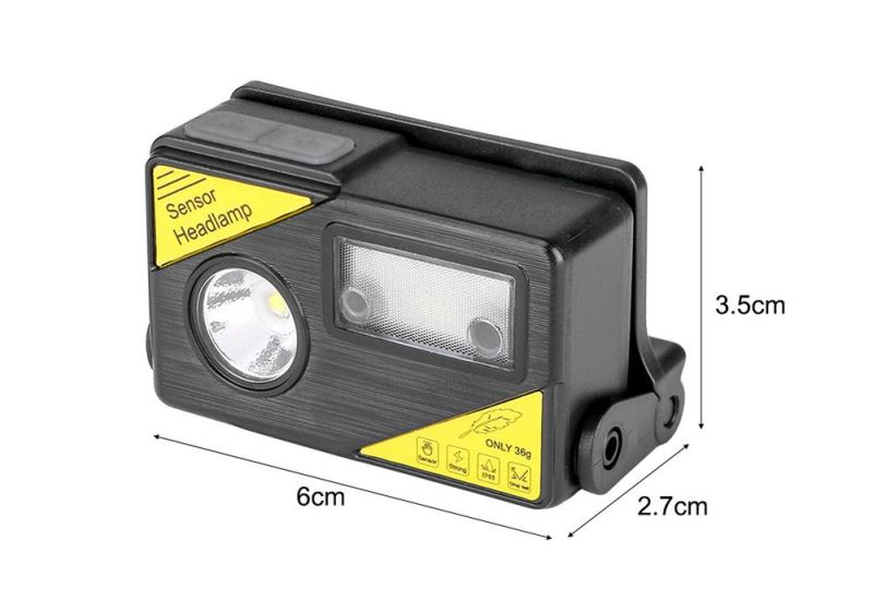 Portable Induction LED Headlamp USB Charging Fishing Lantern Mini Headlight