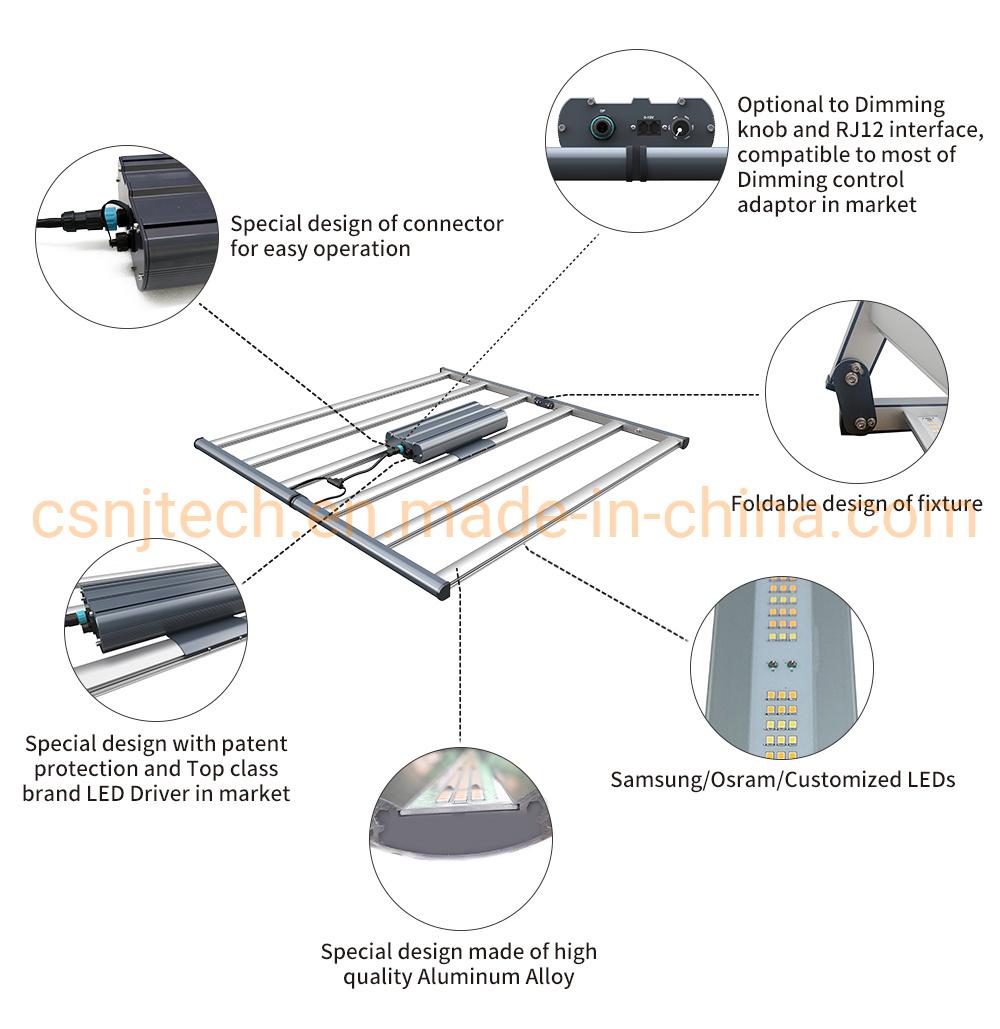 Us Stocks Spydr Type Full Spectrum Best LED Canabis Grow Light Daisy Chain Working with Trolmaster