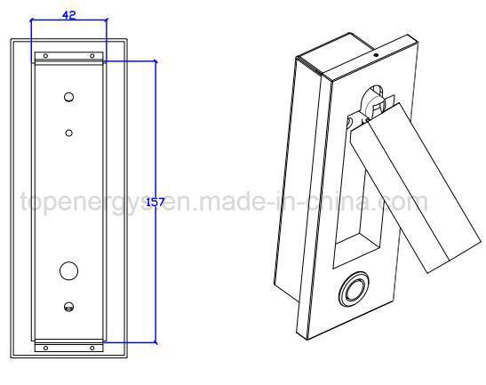 Rotatable LED Wall Lamp Bh-002 Decorative Adjustable Headboard Light Hotel Bedside Reading Light