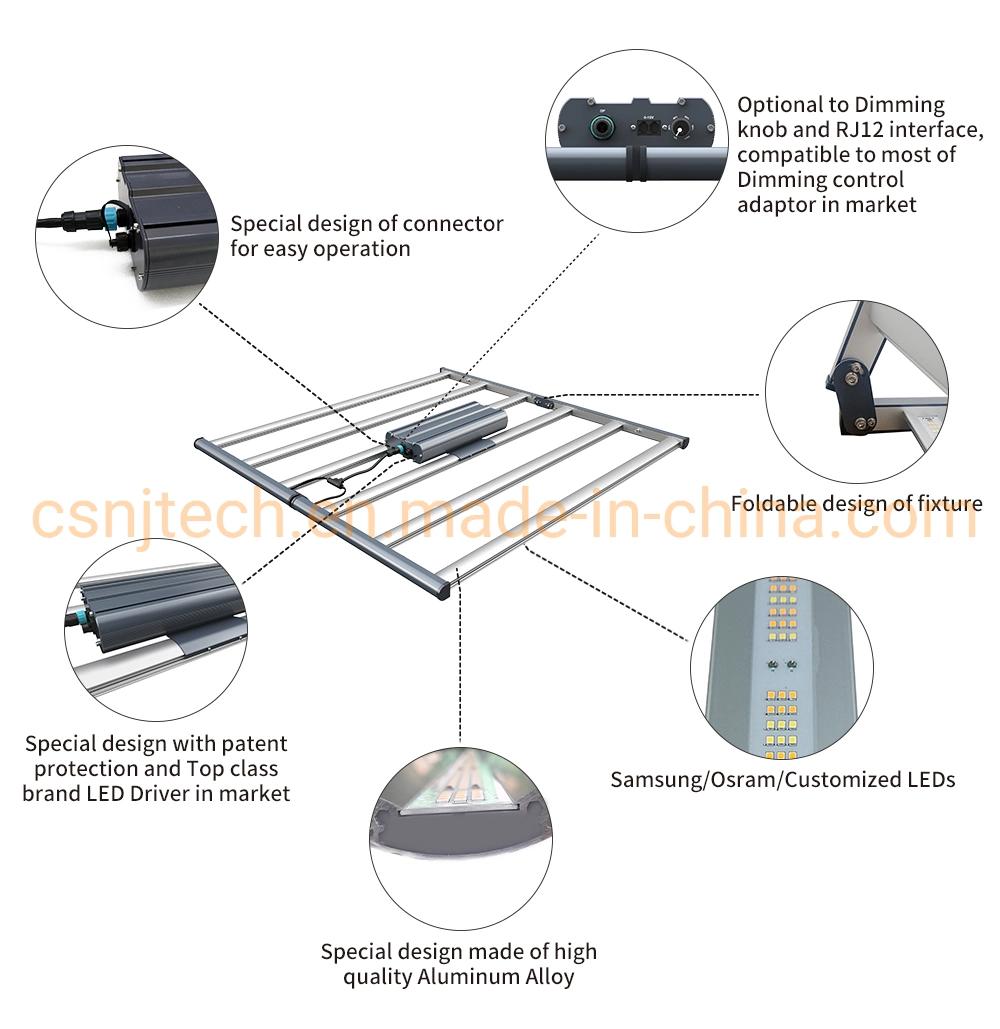 Fluence Spydr Equivalent Samsung 301b Full Spectrum 630W Best LED Grow Bar Light for Indoors Plants