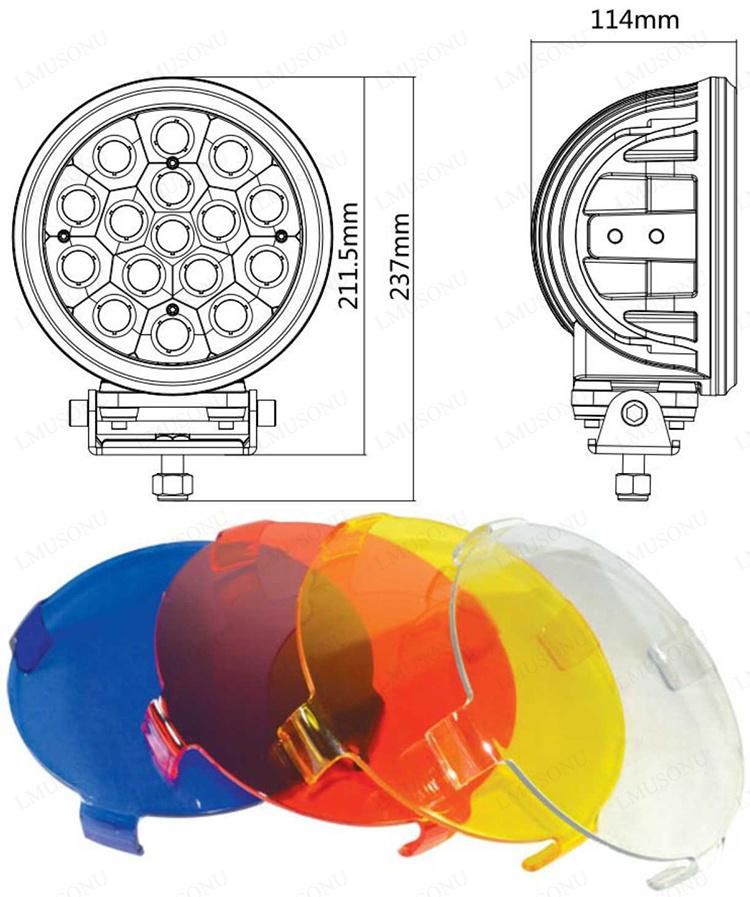 7.0 Inch 5W CREE Combo LED Driving Light 80W
