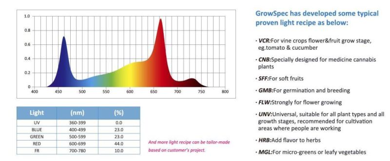 ISO Manufacturer 2020 LED Grow Light for Veg/Bloom