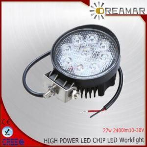 4 Inch 27W IP68 9-32V DC Ce, RoHS LED Work Light for Car, Jeep, Truck. 4X4.