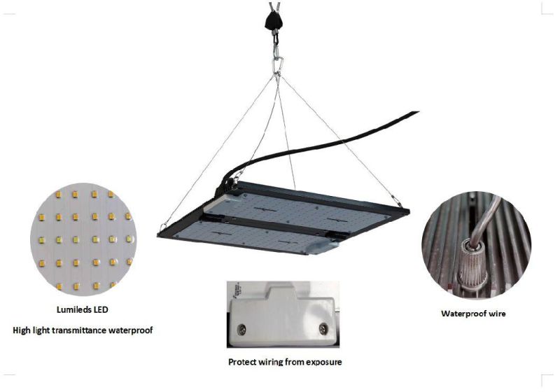 Indoor LED Grow Light for Plants, Adjustable Full Spectrum Grow Light for Seedling Veg Flower Fruits with ETL, RoHS