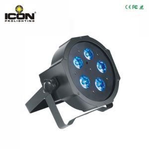 5X10W RGBW 4in1 LED Slim Flat PAR Light for Turss