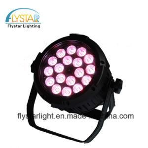 18PCS Waterproof LED Flat PAR Light for Party Wedding Church