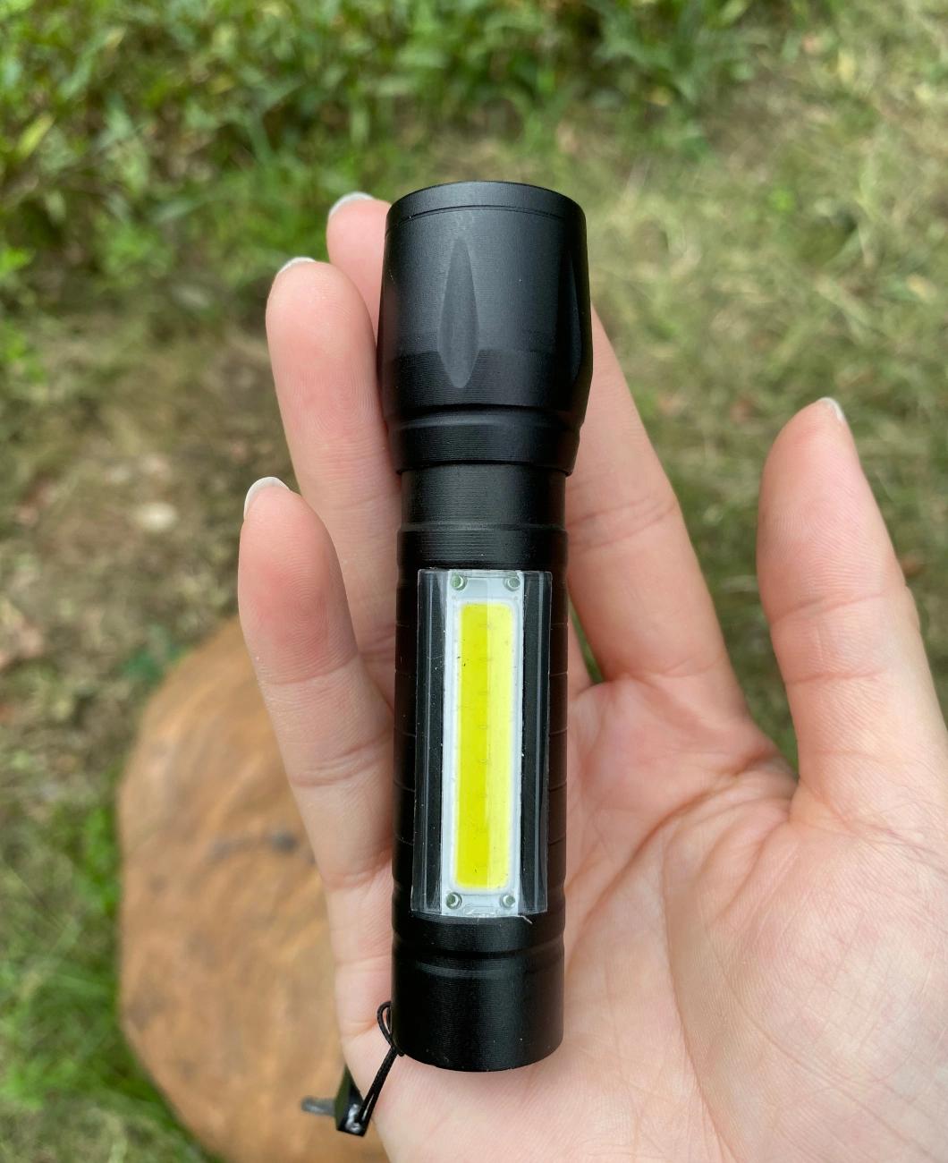 Rechargeable Zoom in and Zoom out Function Outdoor Work Searching LED Flashlight Suitable for Give Away Gifts