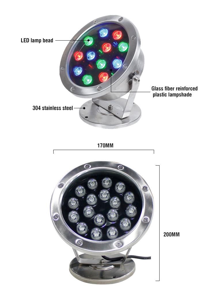 Multicolored Submersible LED Lights for Fountain