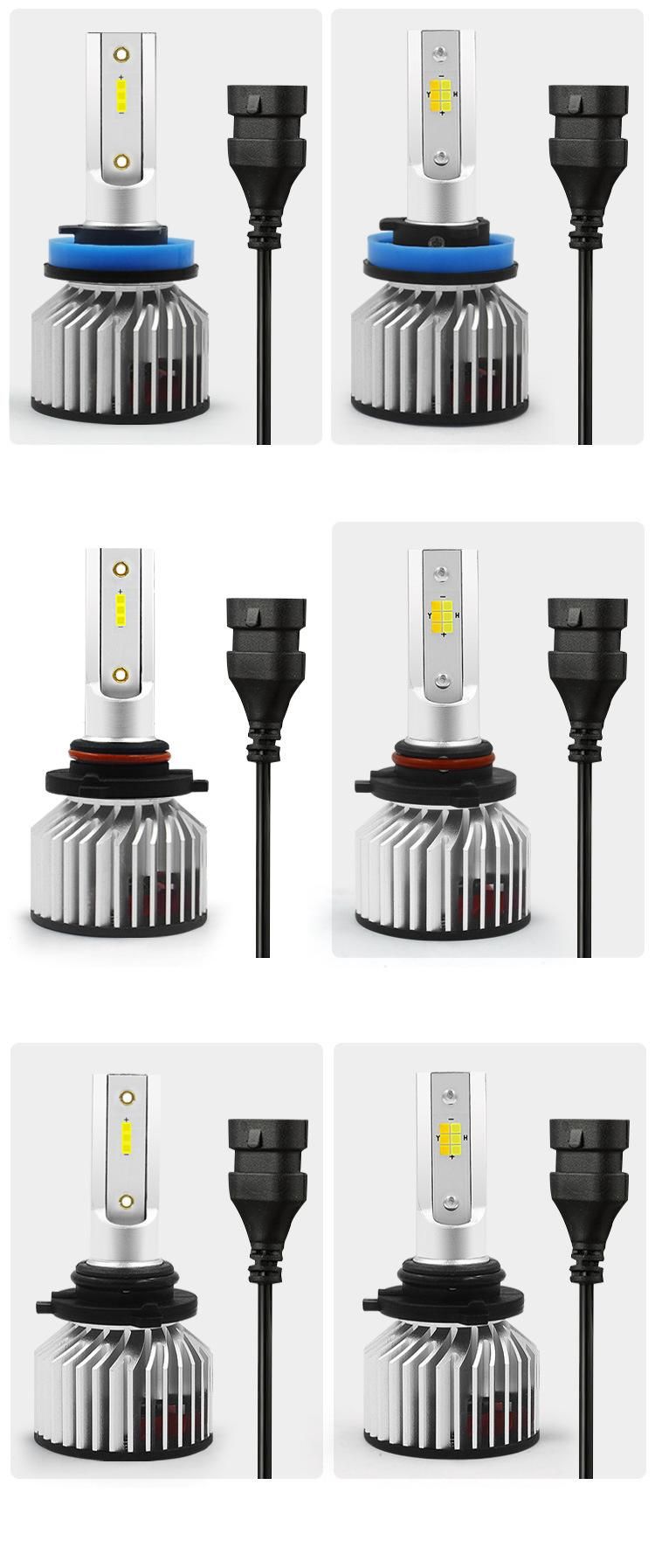 Factory Wholesale 6000K 3000K Dual Color Csp 1919 Chips Y19 H4 H13 9004 9007 12000lm 72W H1 H3 880 H7 H11 9005 9006 9012 CREE LED Focos F1 Luces LED Headlight