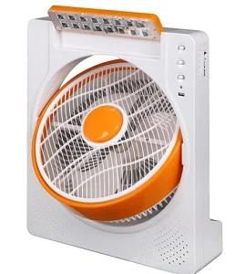 Rechargeable Table Fan with Emergency Light