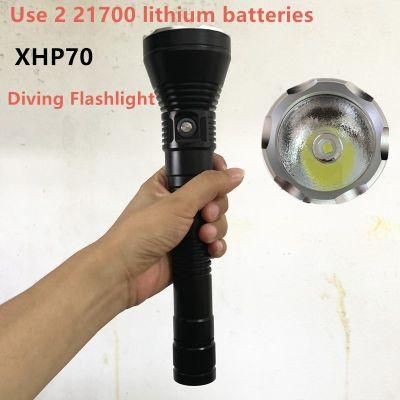 Waterproof Aluminium Casing High Power LED Flashlight for Diving Torch