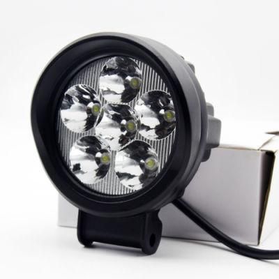 Round 30W 6 Pod LED Driving Work Light for 4WD ATV UTV SUV Jeep Offroad Truck