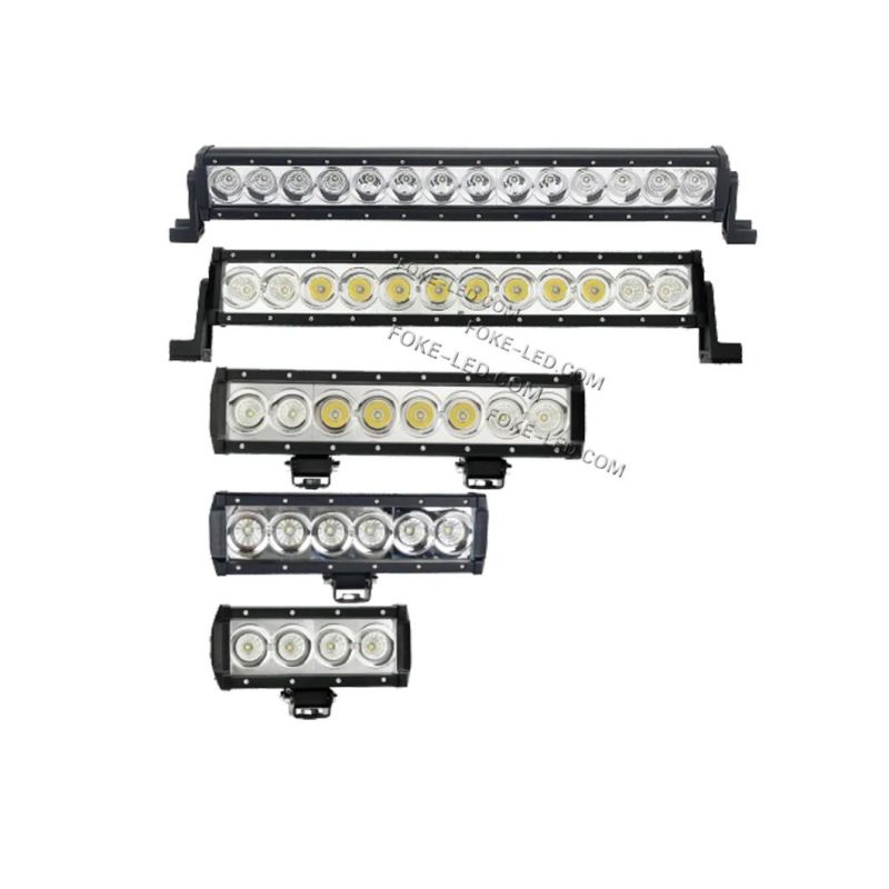 Black Series UTV ATV 4X4 Light Bar 20W-320W Work LED Single Row LED Driving Light Bar off Road LED Light Bar