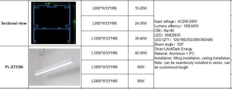 Good Quality 900*53*86mm LED Linear Light 24-30W with 3 Years Warranty