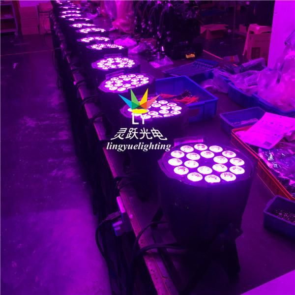 18X18W DJ Professional Stage Light RGBWA UV LED PAR