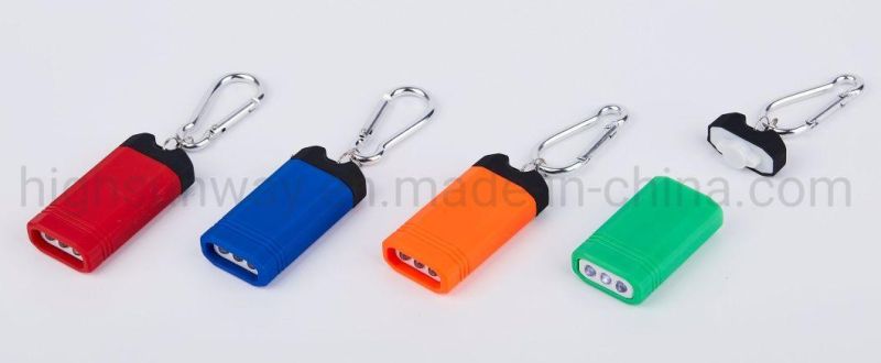 COB Flashlight Keychain with Carabiner