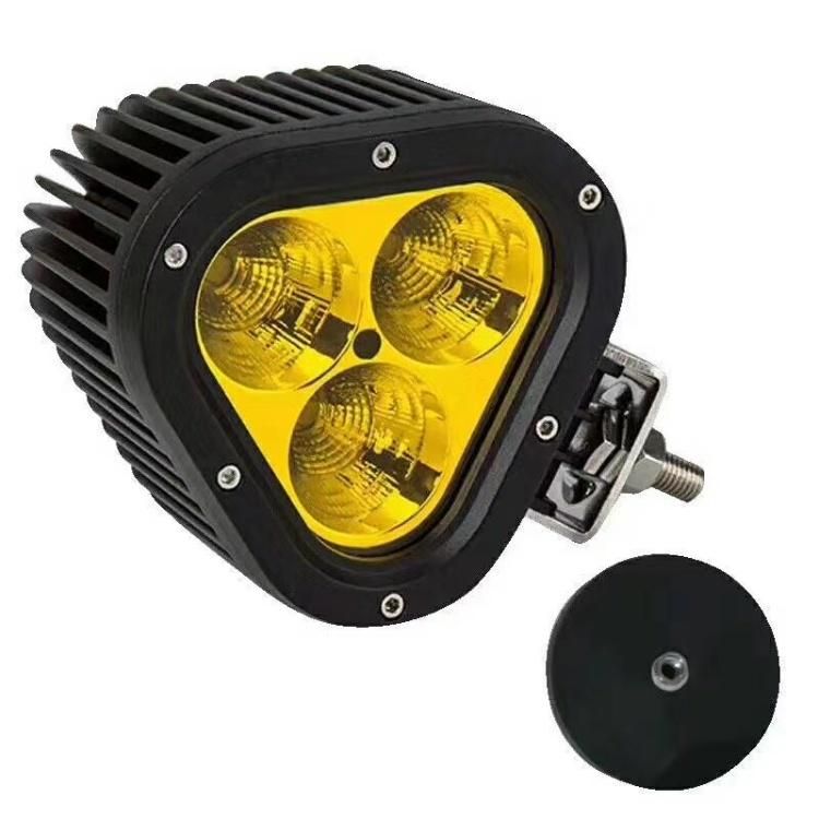 New 60W Car LED Work Light 4" Driving Spotlight 4X4 off-Road SUV ATV Truck White Yellow Auto Fog Lights Triangle Shape