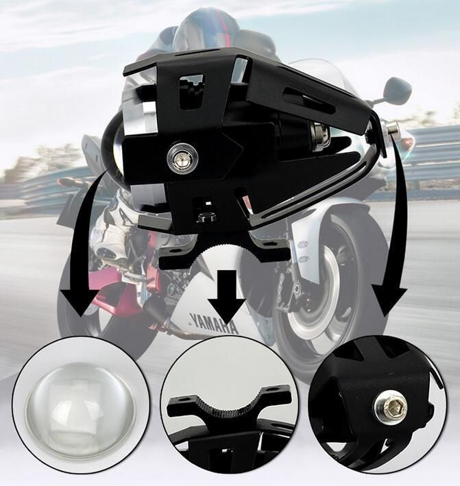 12V 1500lm 6000K LED Motorcycle LED Driving Light