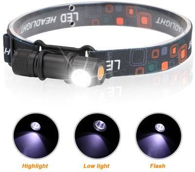 Aluminum Rechargeable Headlight with XPE Head Torch Light 3 Flash Modes Waterproof Outdoor Camping Hunting Powerful LED Headlamp