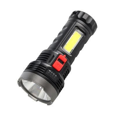 Goldmore1 Rechargeable 1200mAh 18650 Battery Plastic LED Flashlight Torch for Emergency