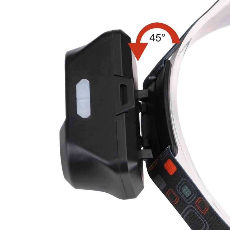 ABS Micro USB Rechargeble Outdoor COB LED Headlamp for Fishing