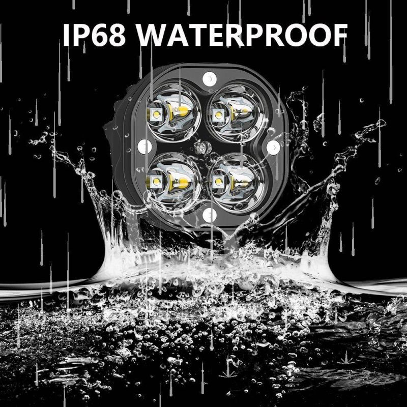 3 Inch 120W Spot Fog Light 12V Square LED Work Light for Truck off Road 4X4 Car