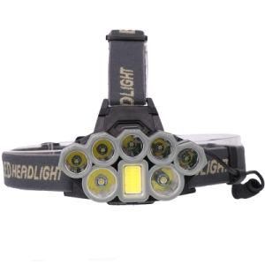 New Style Wanchz 8LED USB Rechargeable Headlights Zoom Long Shot Fishing Headlights Outdoor Strong Headlights
