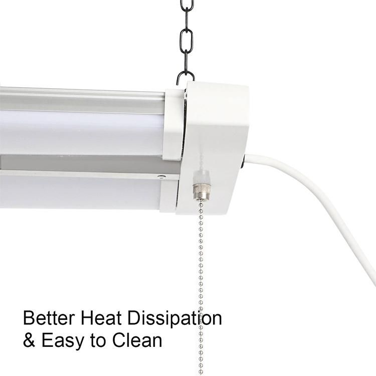 High Bay Shop Lights Double Light Tube Adjustable Angle LED Pendant Light Commercial Shop Light